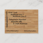 Bassoonist Contact Information Business Card (Back)