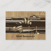 Bassoonist Contact Information Business Card (Front)