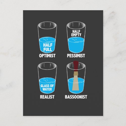 Bassoonist Water Orchestra Musician Bassoon Gift Postcard