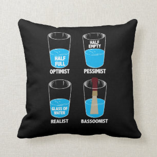 Bassoonist Water Orchestra Musician Bassoon Gift Throw Pillow
