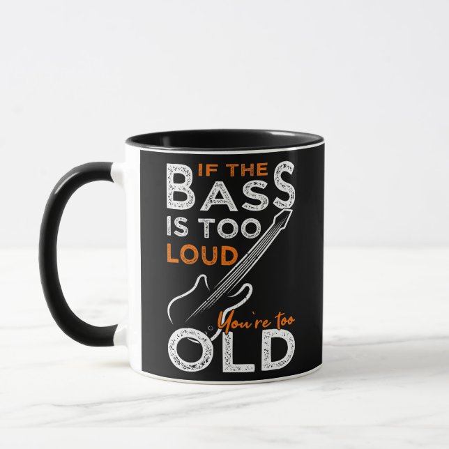 Bassplayer Bass Guitar funny Bassist saying  Mug (Left)
