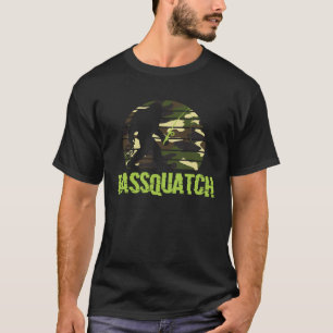Bassquatch Camo Fishing Sasquatch Men & Womens Cam T-Shirt