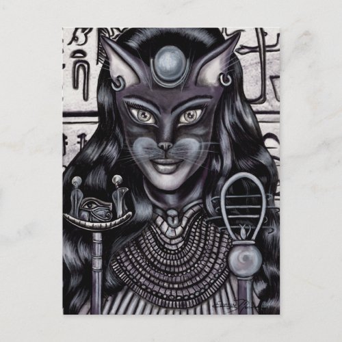 Bast Cat Goddess Egyptian Postcard