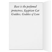Bast Egyptian Goddess of Love Cards (Inside (Left))
