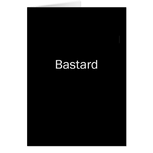 Bastard Cards (Front)