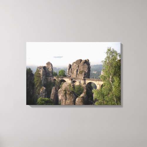 Bastei Bridge In Saxon Switzerland canvas