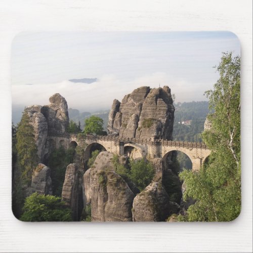 Bastei Bridge In Saxon Switzerland mousepad