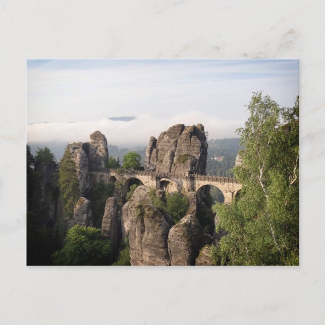 Bastei Bridge In Saxon Switzerland postcard (Front)