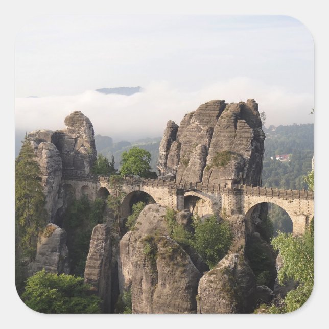 Bastei Bridge in Saxon Switzerland sticker (Front)