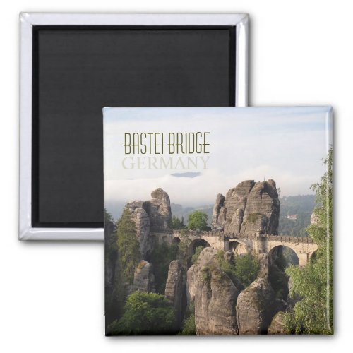 Bastei Bridge In Saxon Switzerland text magnet