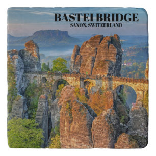 Bastei Bridge Saxon Switzerland Photo Trivet