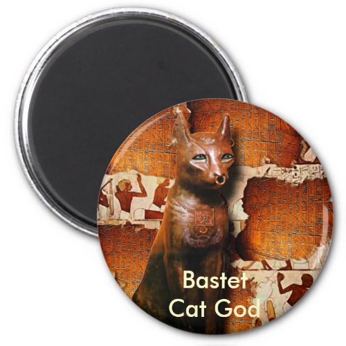 BASTET  Ancient Egyptian Cat God Magnet