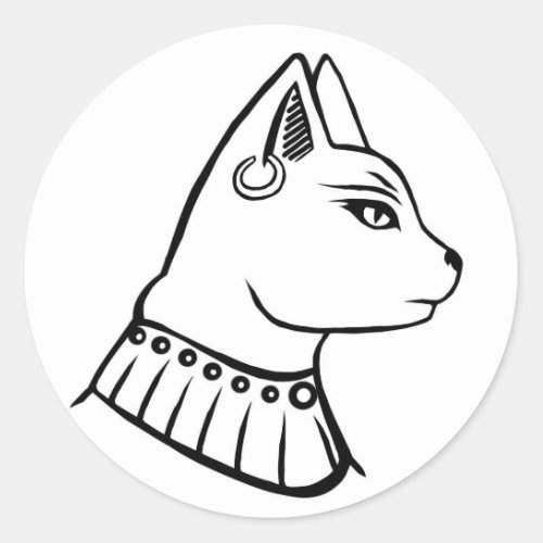 Bastet _ Ancient Egyptian Goddess Classic Round Sticker
