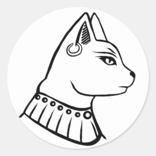 Bastet - Ancient Egyptian Goddess Classic Round Sticker