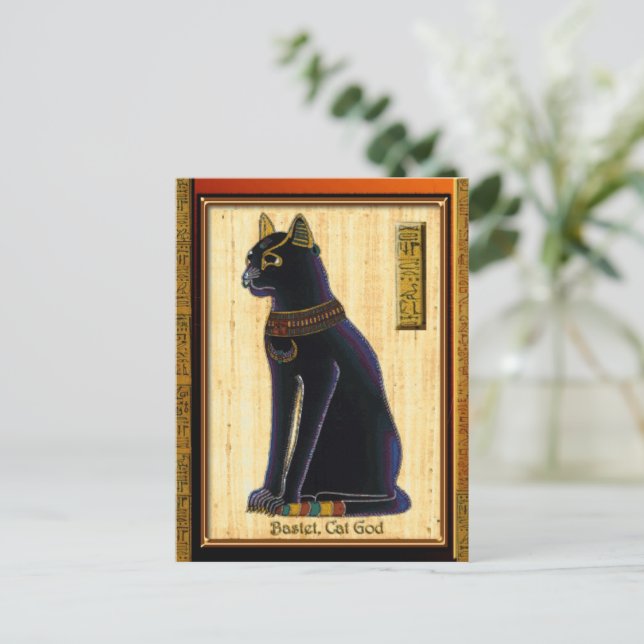 BASTET ~ Egyptian Cat God Historic Art Postcard | Zazzle