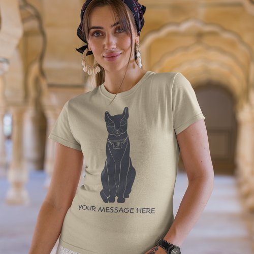 Bastet Egyptian Cat Goddess Graphic T_Shirt