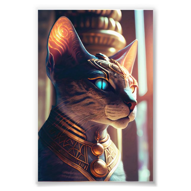 Bastet Egyptian Cat Goddess Photo Print (Front)