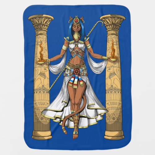 Bastet Egyptian Goddess Baby Blanket