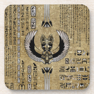 Bastet - Egyptian Goddess Beverage Coaster