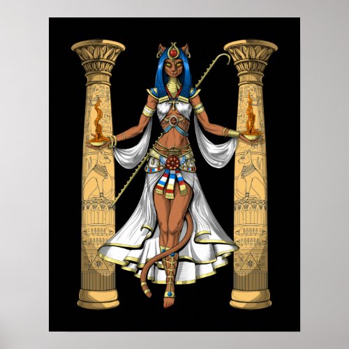 Bastet Egyptian Goddess Poster