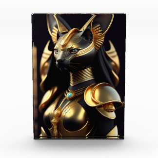 Bastet, goddess of cats acrylic award