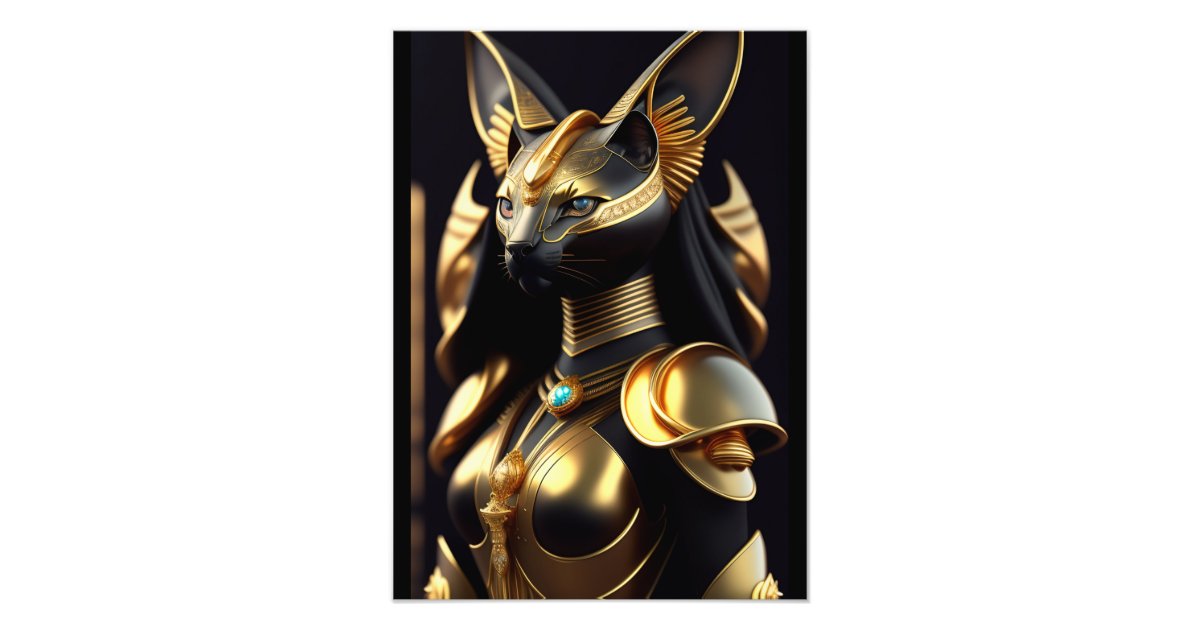 Bastet, goddess of cats photo print Zazzle