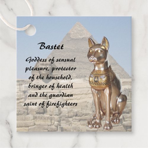 Bastet in Egypt Favor Tags