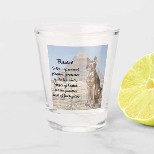 Bastet in Egypt Shot Glass