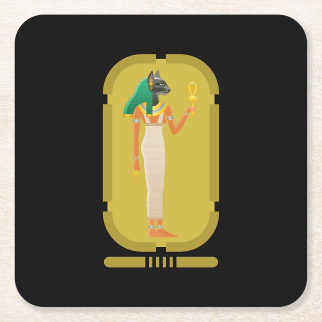 Bastet Paper Coaster (Front)