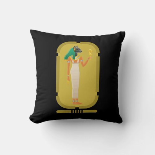 Bastet Throw Pillow