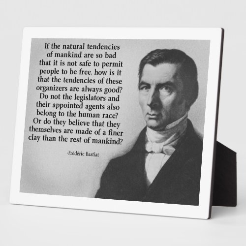 Bastiat Finer Clay Quote Plaque