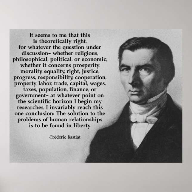 Bastiat Liberty Poster (Front)
