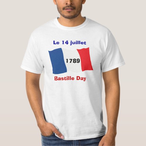 Bastille Day 14th July Storming of the Bastille T_Shirt
