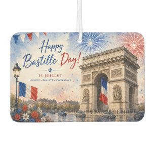 Bastille day Arc de triomphe Paris France firework Air Freshener
