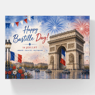 Bastille day Arc de triomphe Paris France firework Paperweight