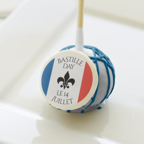 Bastille Day Fleur_de_Lis Tricolore France Flag Cake Pops