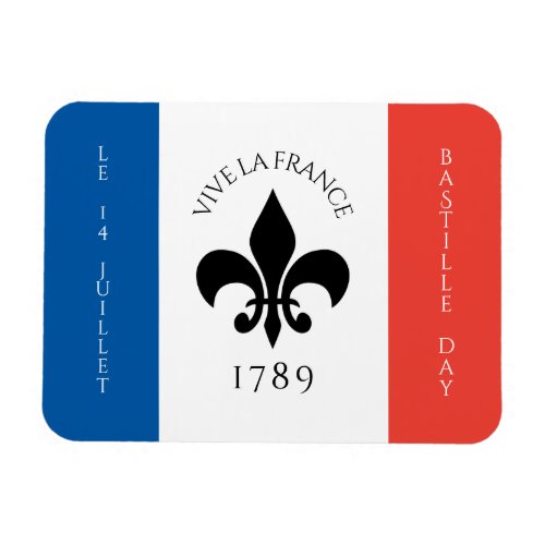 Bastille Day Fleur_de_Lis Tricolore France Flag Magnet