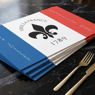 Bastille Day Fleur-de-Lis Tricolore France Flag Paper Pad