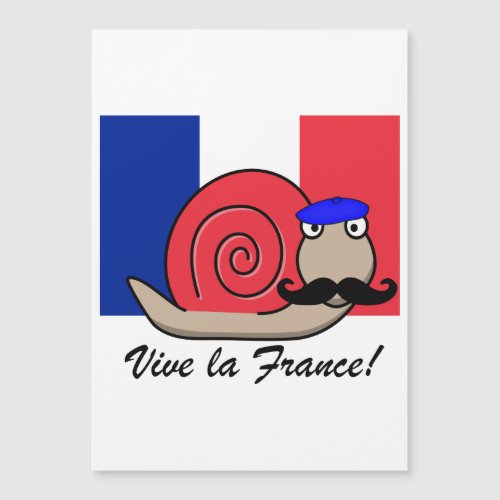 Bastille Day French Snail in a Beret