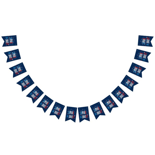 Bastille Day, Joyeux 14 juillet Bunting Flags (All)