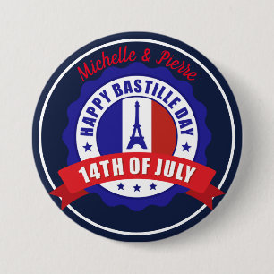 Bastille Day July 14th Celebration  Button