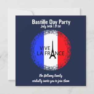 Bastille Day July 14th Celebration Invitation