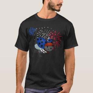 Bastille Day Ladybug, smile T-Shirt
