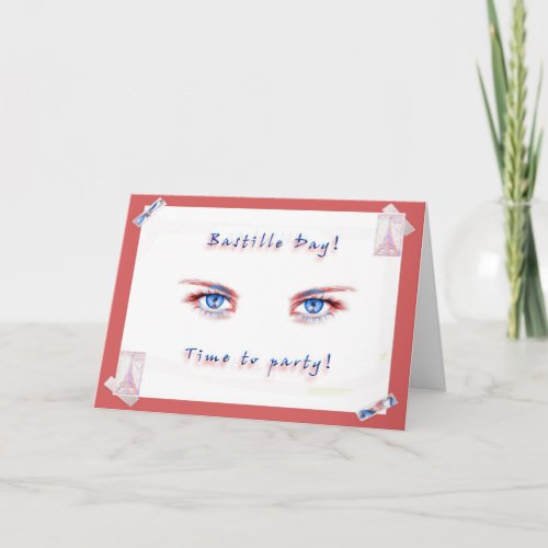 Bastille Day Party Card