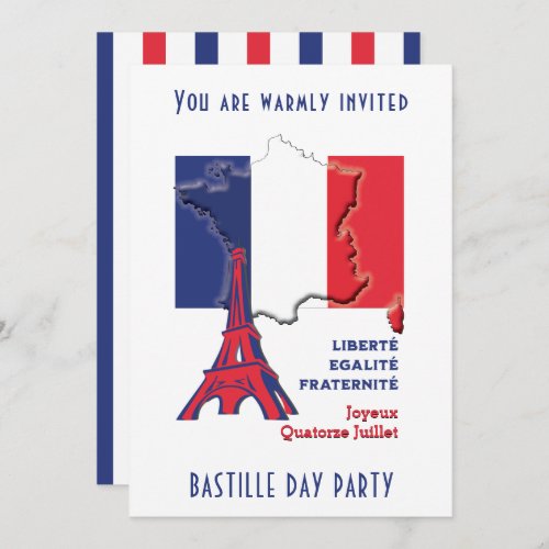 BASTILLE DAY Party Invitation