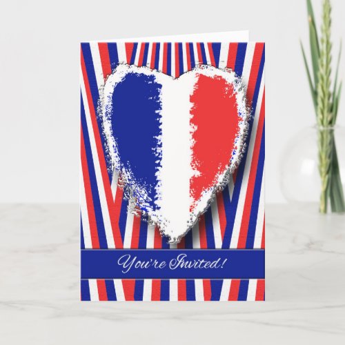 Bastille Day Party Invitation Greeting Card