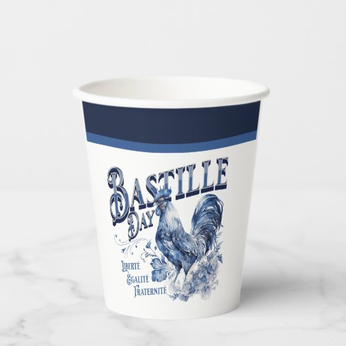 Bastille Day Rooster Paper Cups