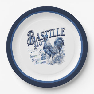 Bastille Day Rooster Paper Plates