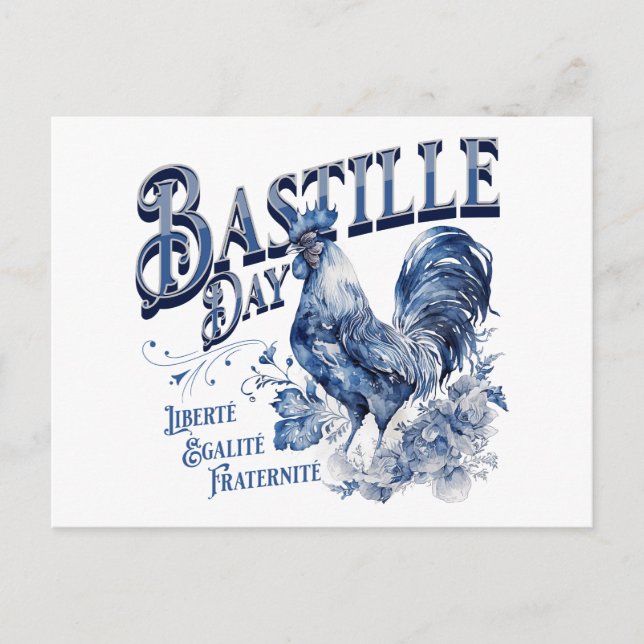 Bastille Day Rooster Postcard (Front)