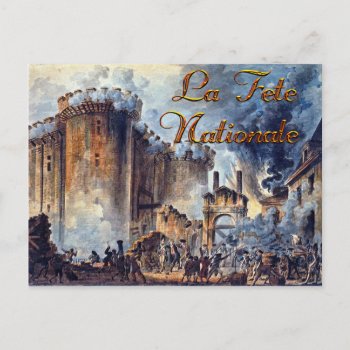 Bastille Day Watercolor Postcard by FalconsEye at Zazzle